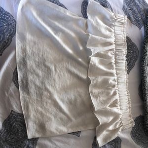Cream off White off the shoulder blouse